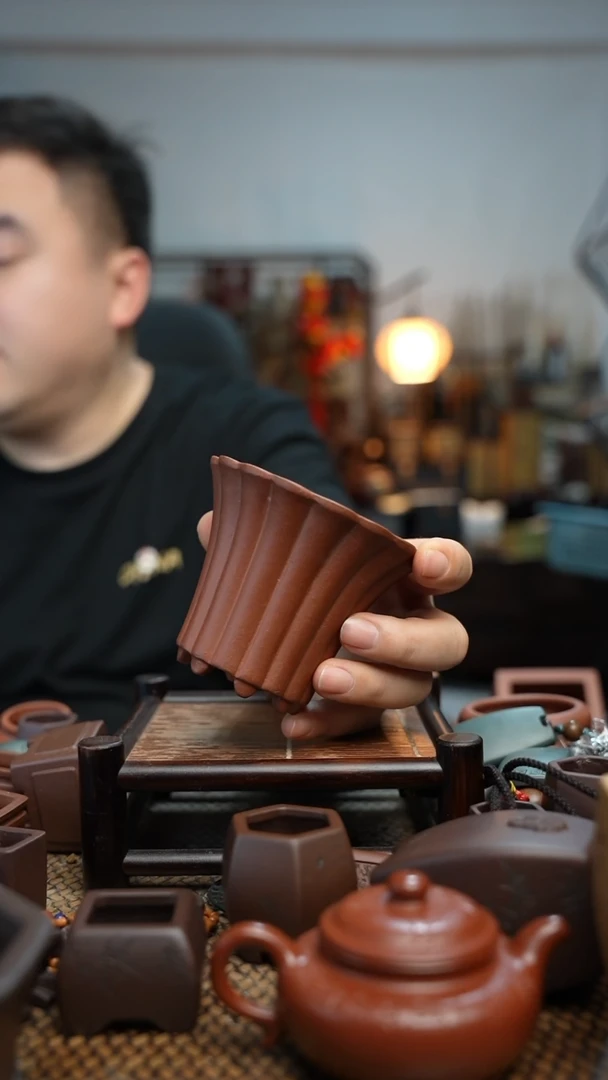 紫砂花盆長木軒精品紫砂