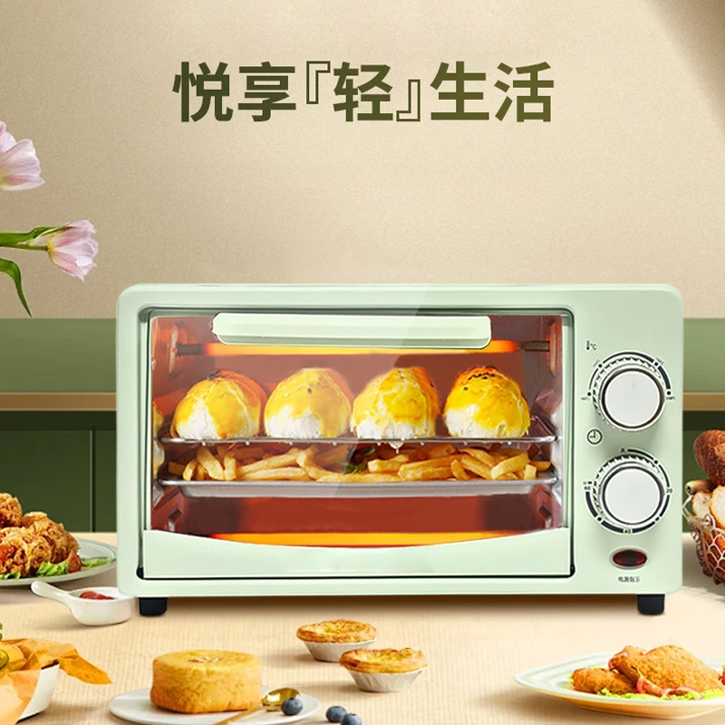 烤箱家用粉色小型多功能家庭烘焙机全自动小烤箱迷你双层电烤箱