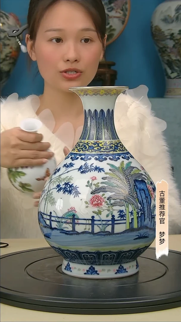 【闪购商品】金清代瓷器青花玉壶春