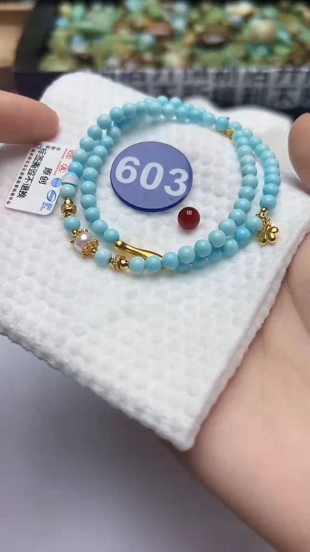 玛瑙/玉髓手串银S925镶嵌603