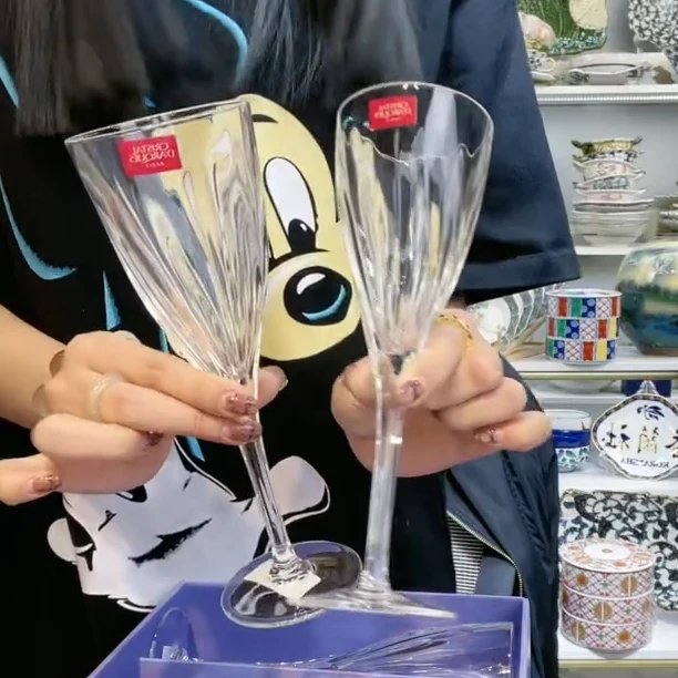 【2支】法国进口CDA灵动无铅水晶玻璃红酒杯170ml