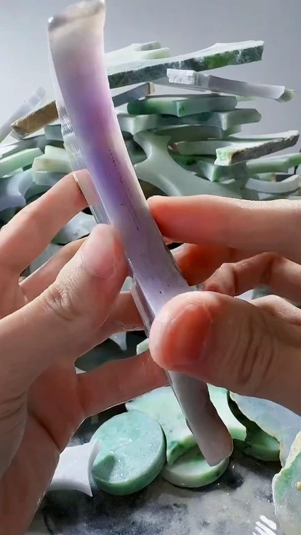 裸石翡翠缅甸翡翠A货文173