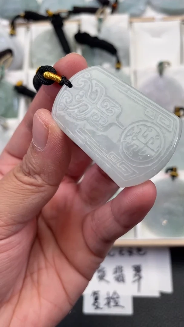 颈饰未镶嵌翡翠天然缅甸翡翠A货163