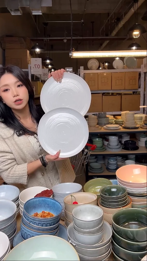 瓷54外贸尾货窑变釉下彩默外微瑕