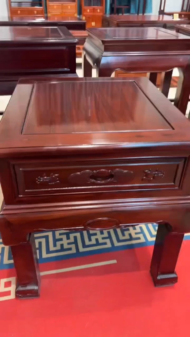 红酸枝木类端景台十****福福利款微瑕特价非洲酸枝角几