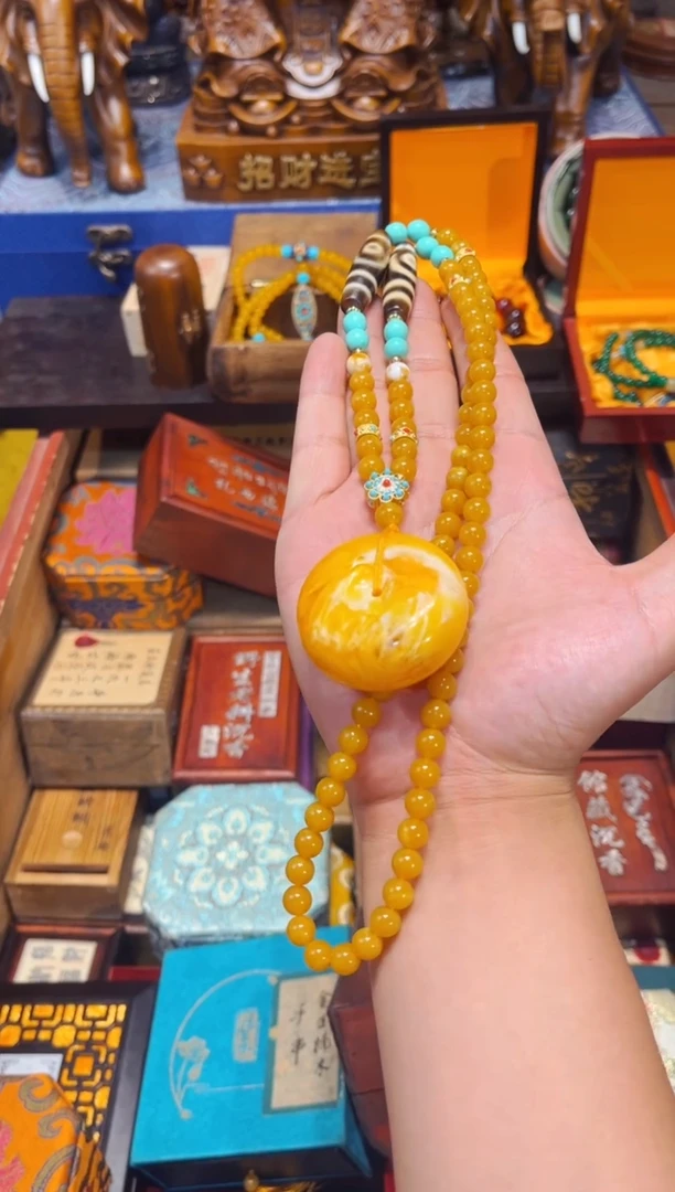 未镶嵌蜜蜡裸石L老七专属高端精品67