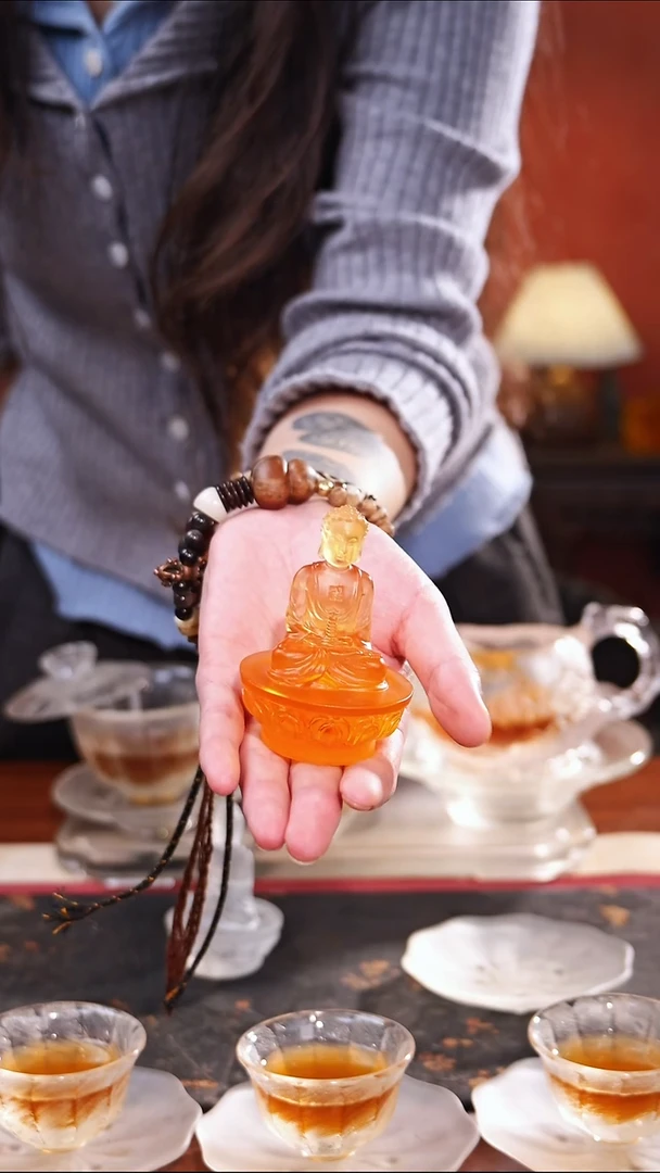 古法琉璃琥珀色药师