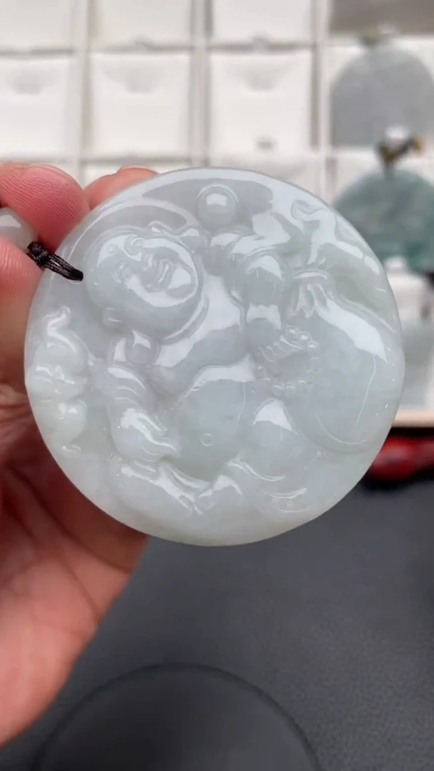 颈饰未镶嵌翡翠天然缅甸翡翠A货581