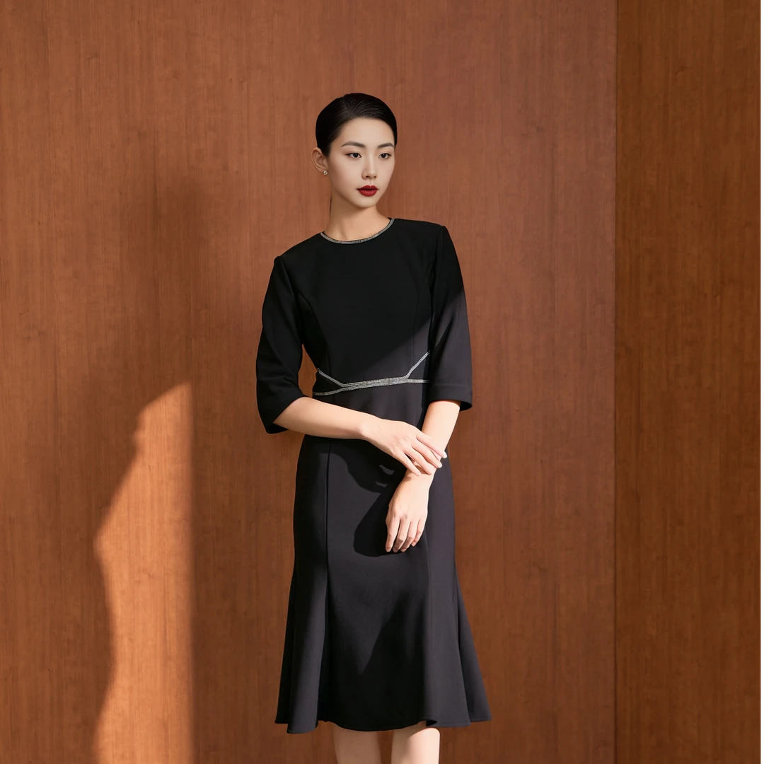 MY TENO/马天奴秋冬季新款VDAA67DRX0连衣裙