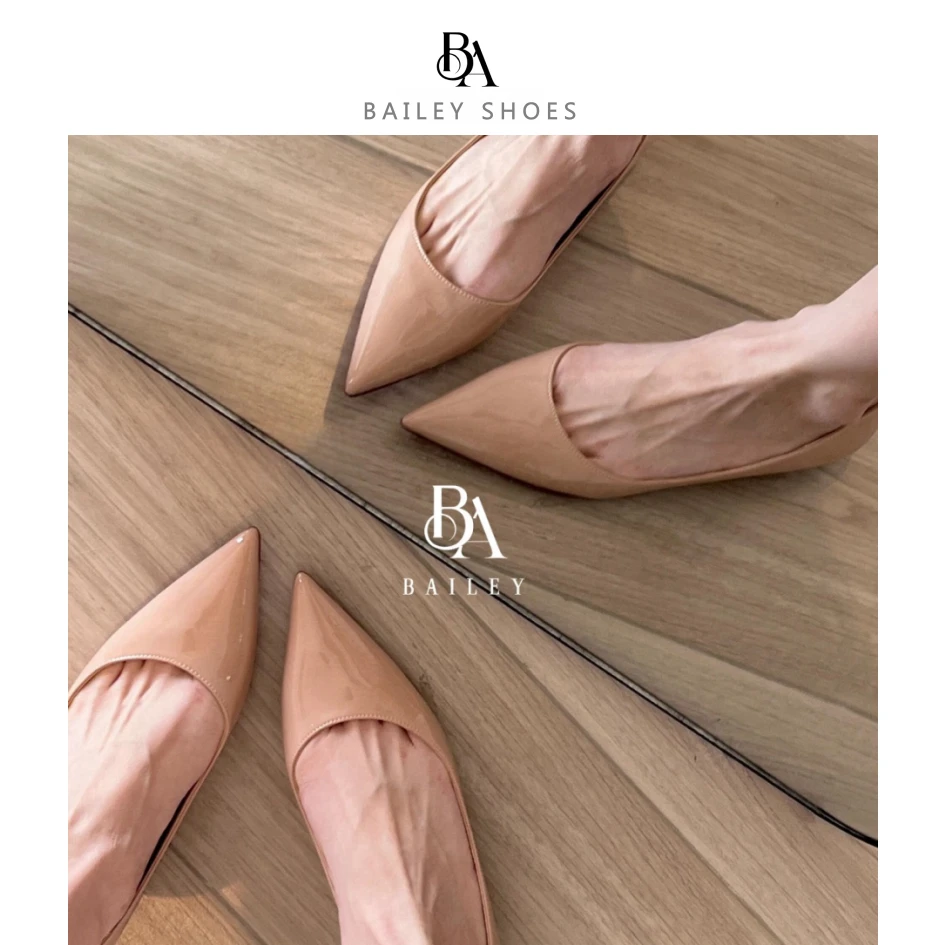Bailey 2025秋冬季爆款轻奢裸色内增高平底鞋上班鞋女款浅口时尚