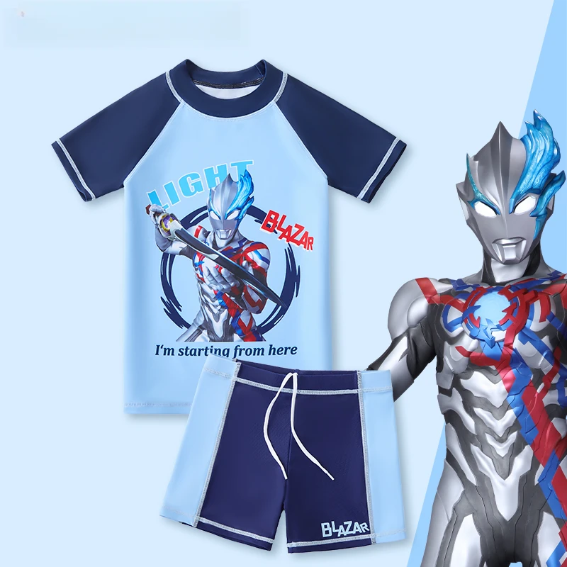 男孩分体泳衣儿泳装泳衣夏季宝宝泳裤男童游泳泳装学生卡通游泳衣