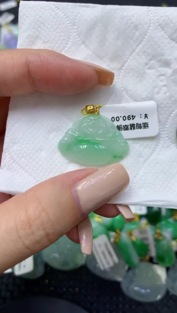 颈饰未镶嵌翡翠天然缅甸翡翠A货