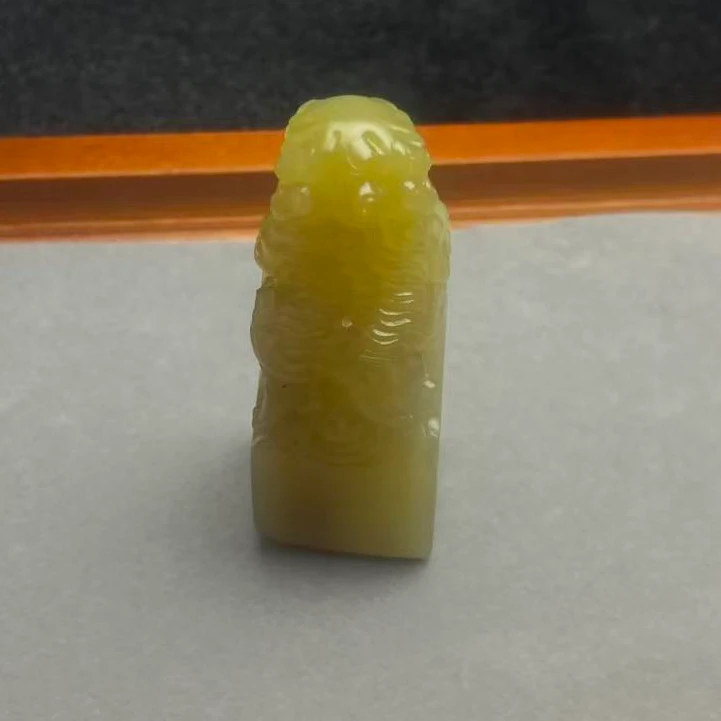 和田玉黄口印章V033