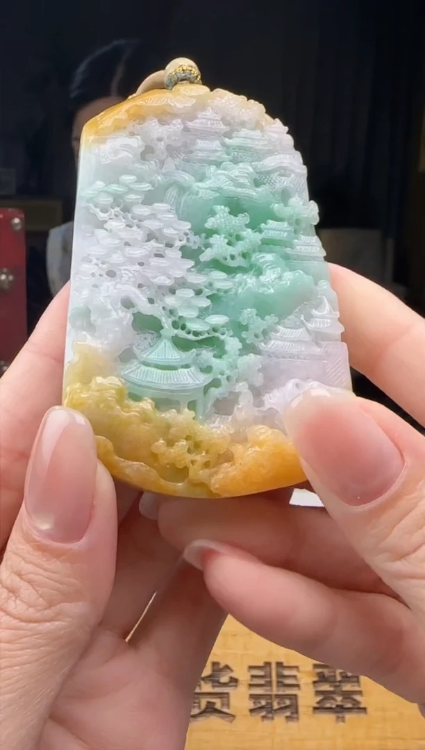 【闪购商品】翡翠吊坠(不含链)未镶嵌XY@@960Q3J15215