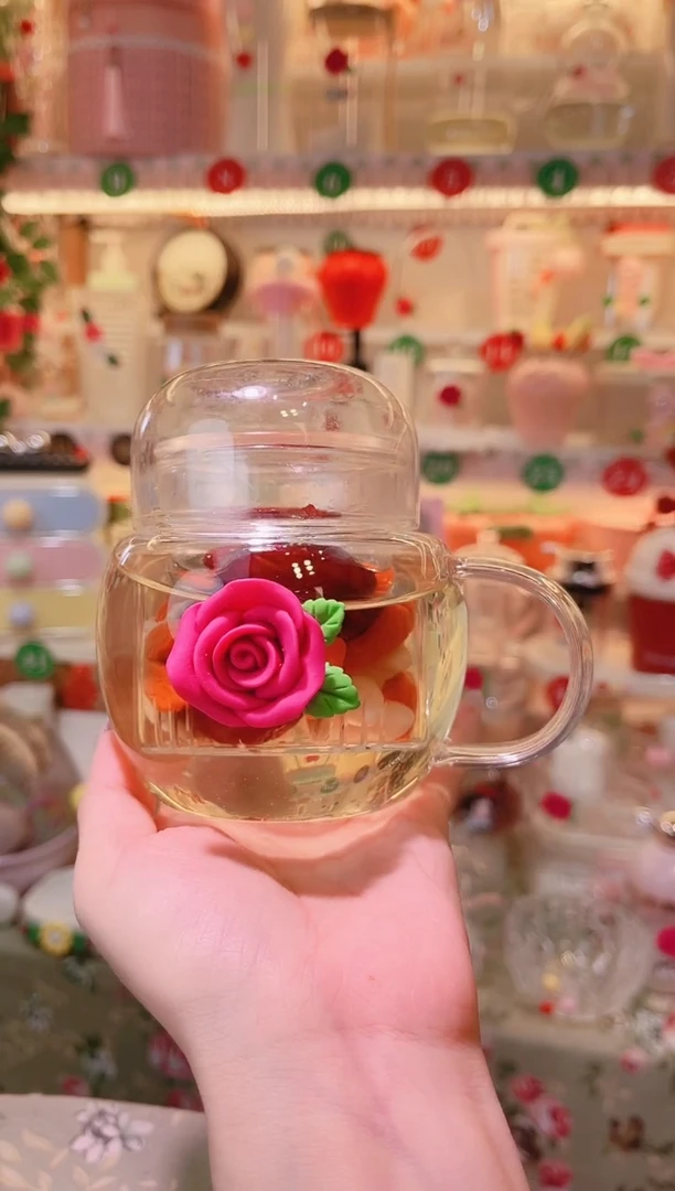 其他品质好发货快放心拍！玫瑰花吨吨泡茶杯