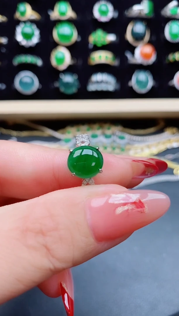 【闪购商品】翡翠戒指银S925镶嵌312312