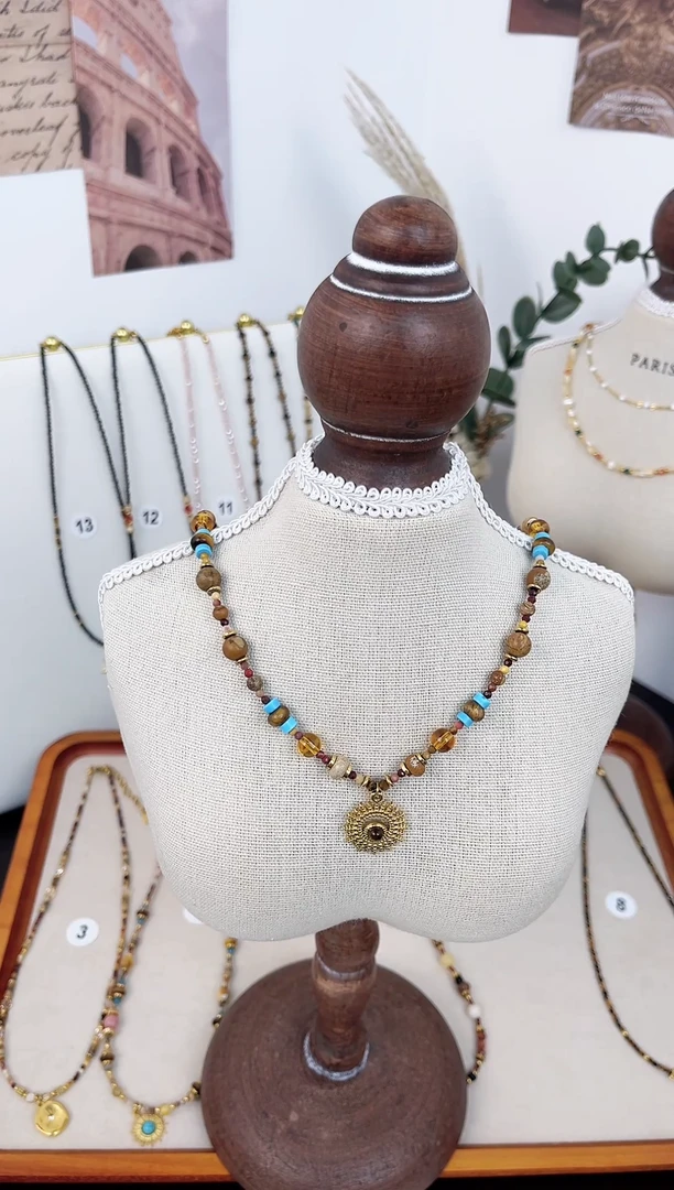 项链钛钢石英质玉2号太阳