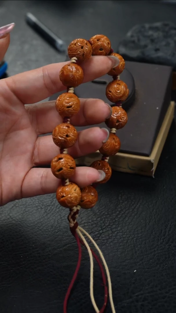 橄榄核手串/手链鱼子精品核雕