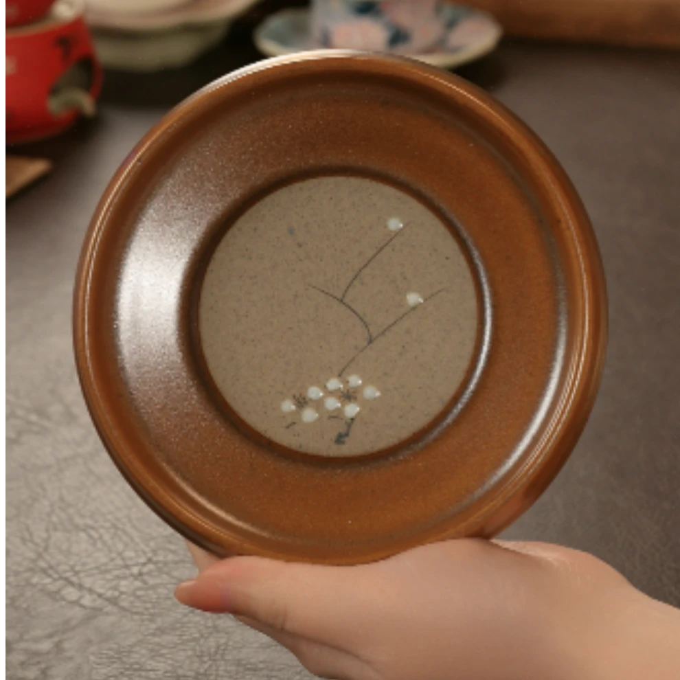 四君子（梅花）纯手绘女士精致文艺陶瓷茶具壶承