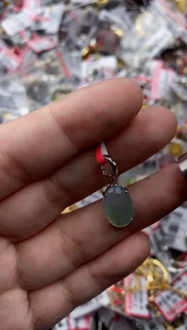 【闪购商品】翡翠戒指银S925镶嵌66666---5