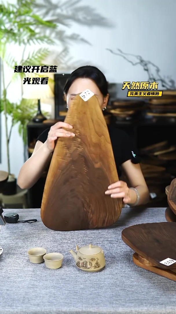 木北美黑胡桃原木.干裂疤结不属于商品质量问题完美主义者慎拍