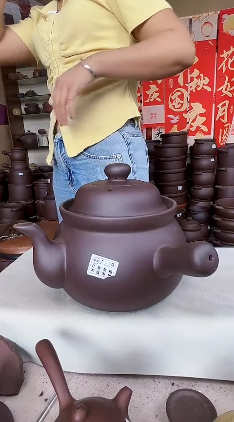 宜兴紫砂微瑕5升侧把养生壶A229