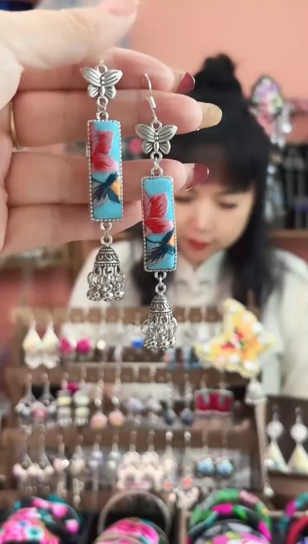 织绣艺枝独绣手工饰品106