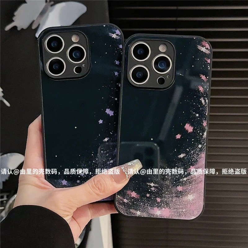 玻璃壳适用苹果16/iphone/华为荣耀/OPPO/VIVO/小米/手机壳爆款潮