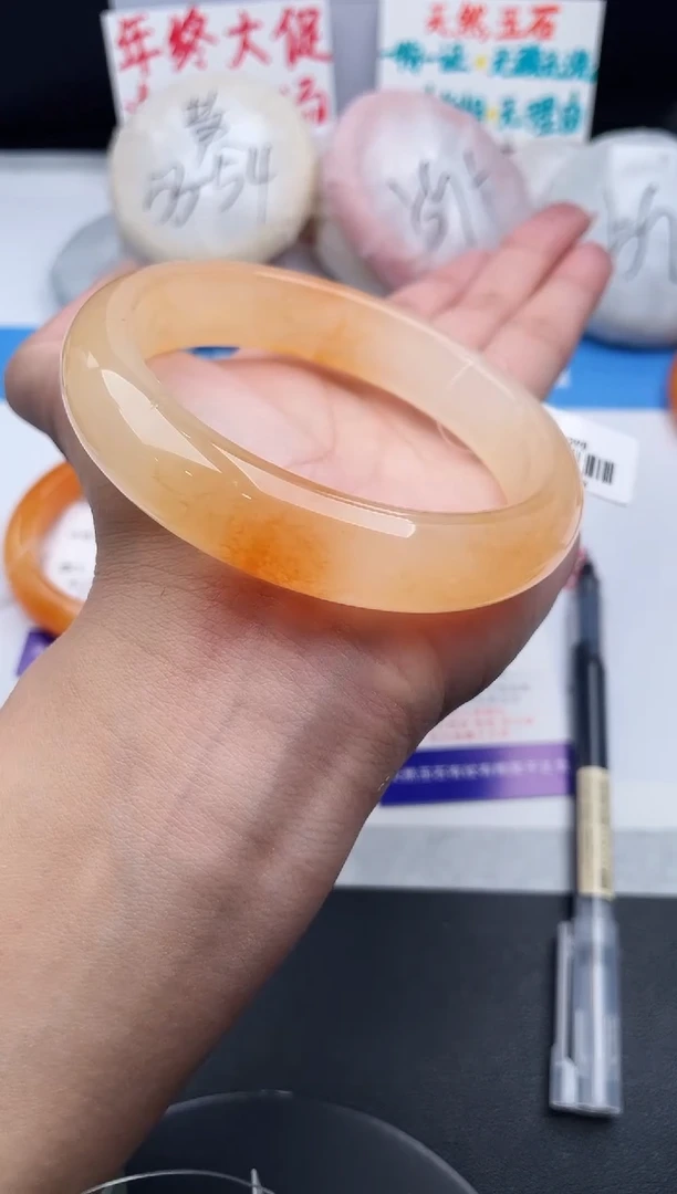 未镶嵌手镯石英质玉j53-HHB64+