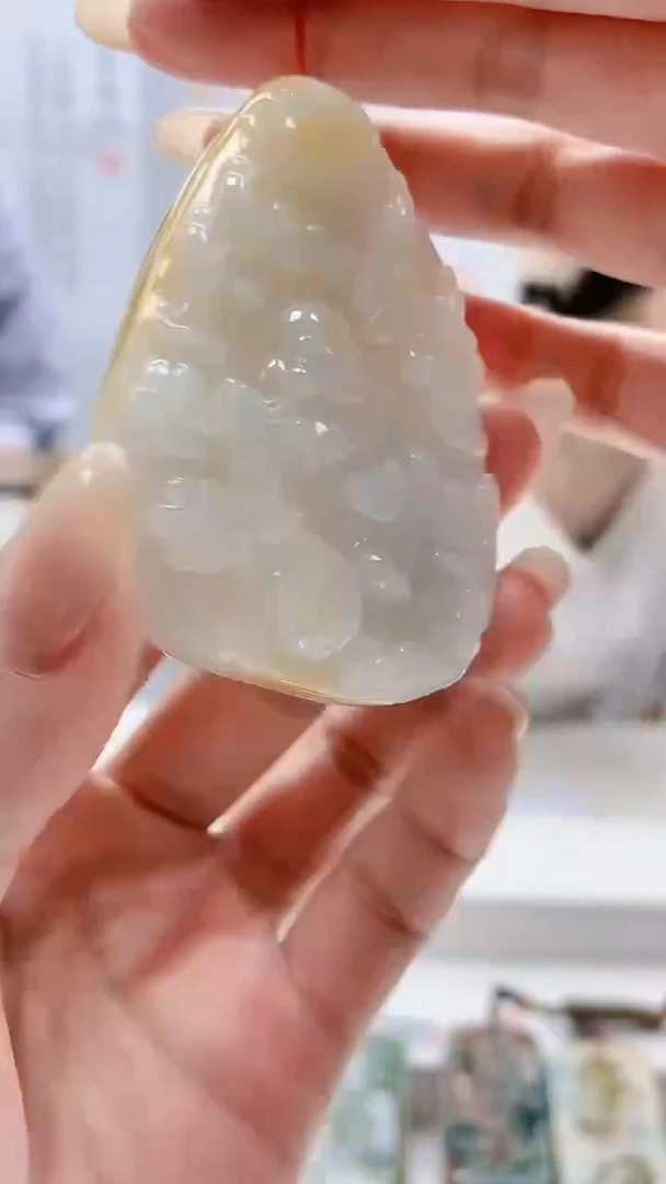 未镶嵌定制翡翠4852lr-毛货挂件42