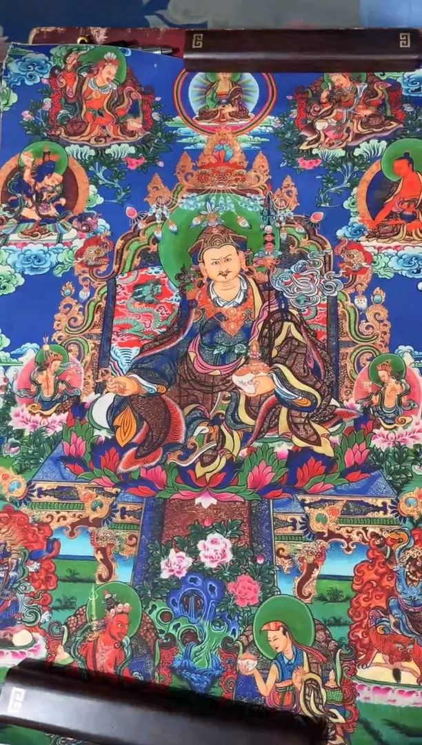 卷轴画龙妹唐卡直播tk16