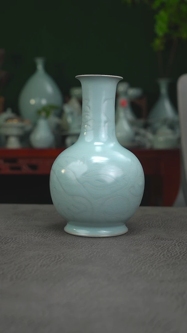 扫地僧53号鹅颈瓶  19有瑕简包-二