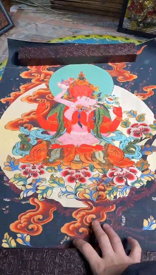 卷轴画路路的唐卡tk160