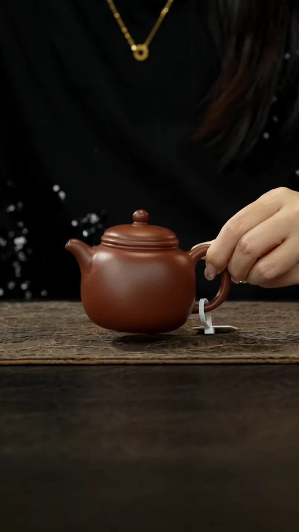茶壶紫砂底槽青内推匏尊200cc