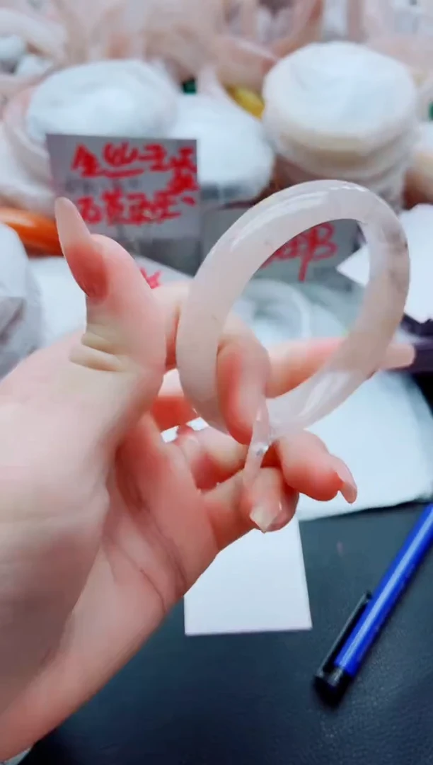 【闪购商品】石英质玉手镯未镶嵌K316-58-59