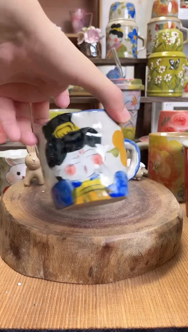 瓷片手绘釉下陶瓷高温