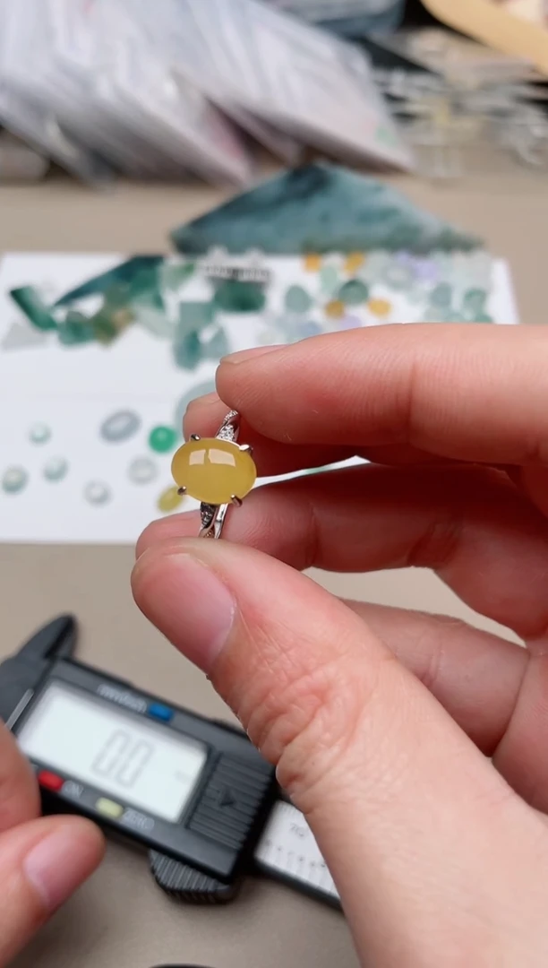 【闪购商品】翡翠戒指银S925镶嵌100000009