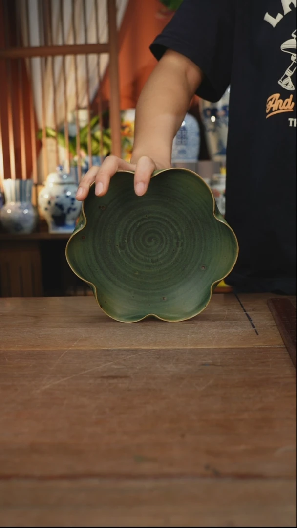 瓷片【简家甄选】景德镇设计师釉下手绘陶瓷餐具