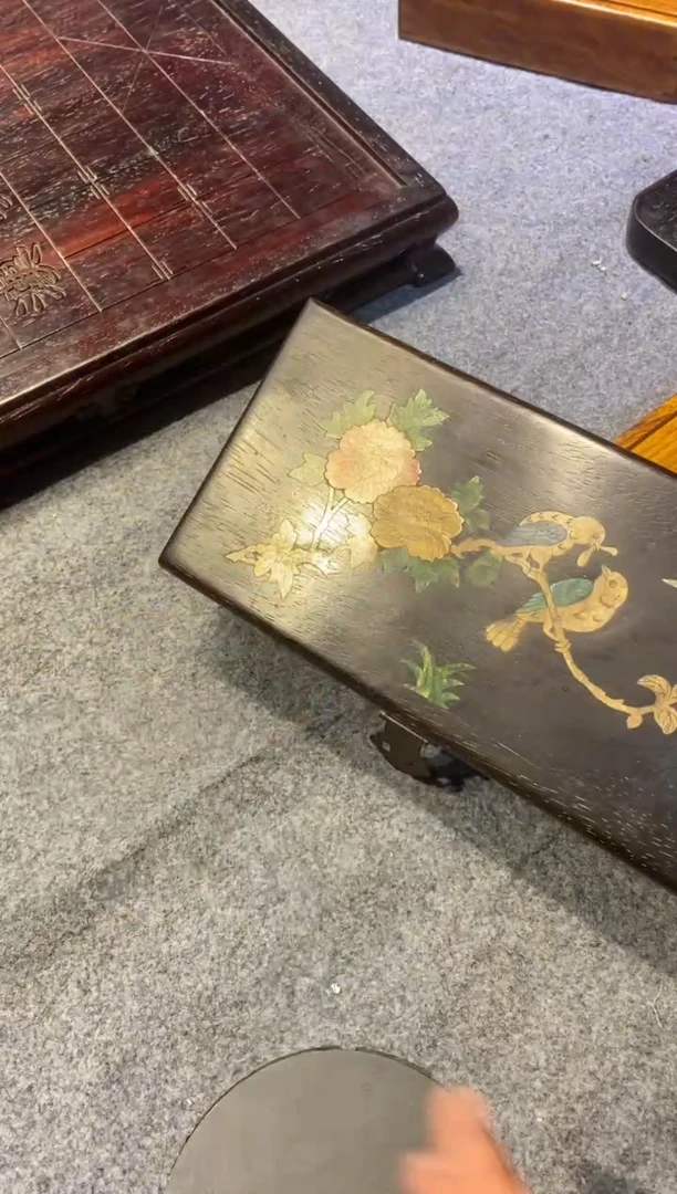 檀香紫檀（小叶紫檀）紫檀拆件雕刻板以直播间实物为准微瑕老物件