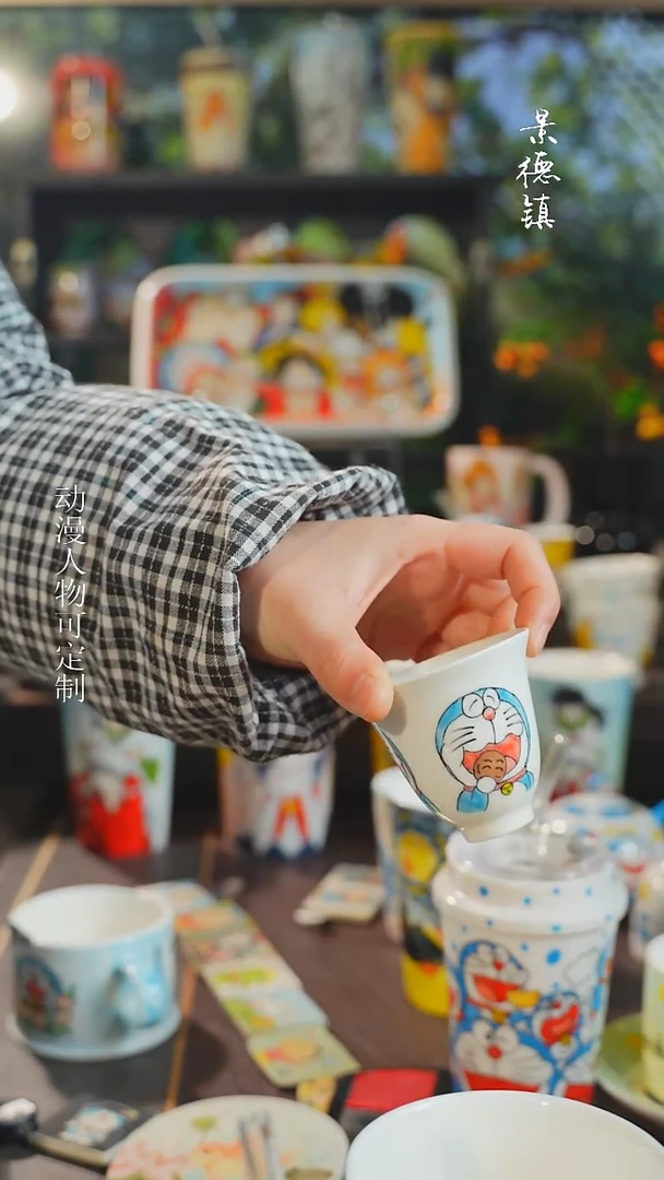 景德镇高温釉下彩纯手工手绘