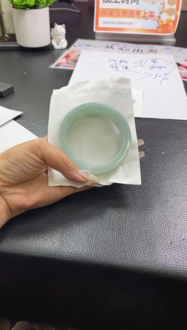 定制翡翠手镯未镶嵌轮胎SZAJC-19-DZS
