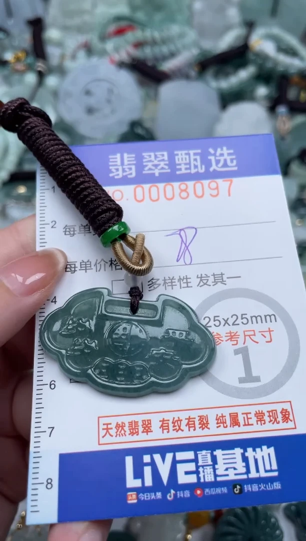 翡翠未镶嵌颈饰00..8097