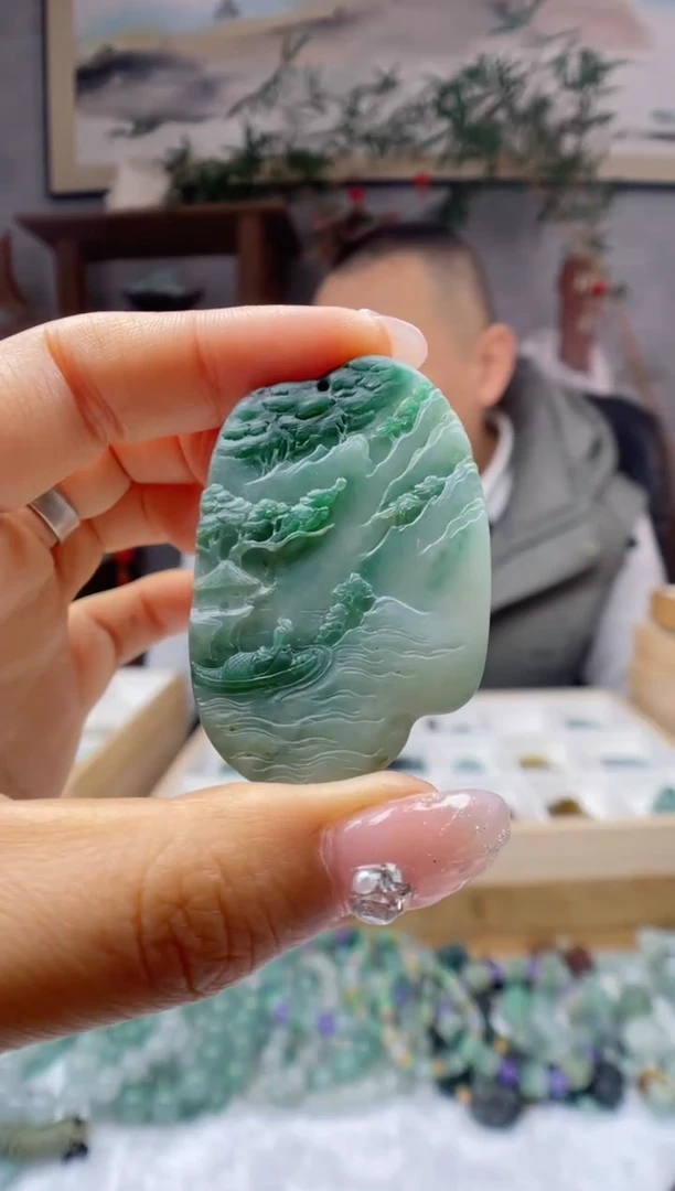 【闪购商品】定制翡翠未镶嵌山水