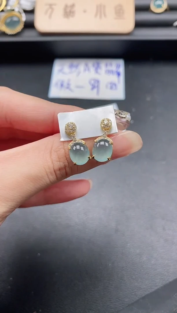 翡翠戒指银S925镶嵌5151-22