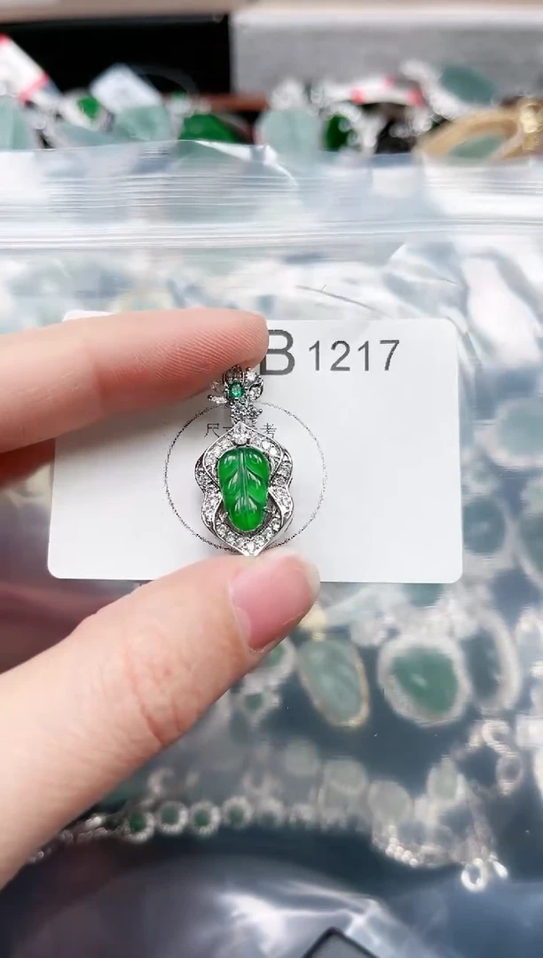 【闪购商品】翡翠颈饰未镶嵌1217赠皮绳