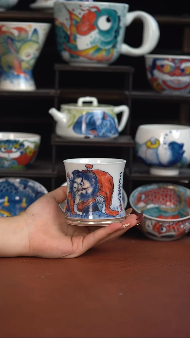 昨明陶瓷   墨渊微瑕