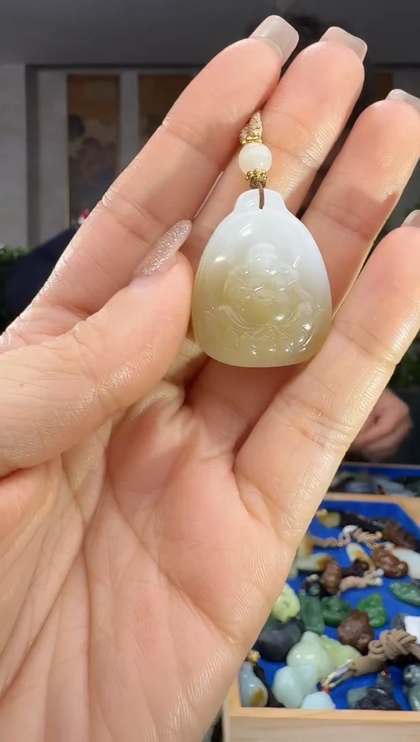 颈饰未镶嵌和田玉拍一发一多样性发货