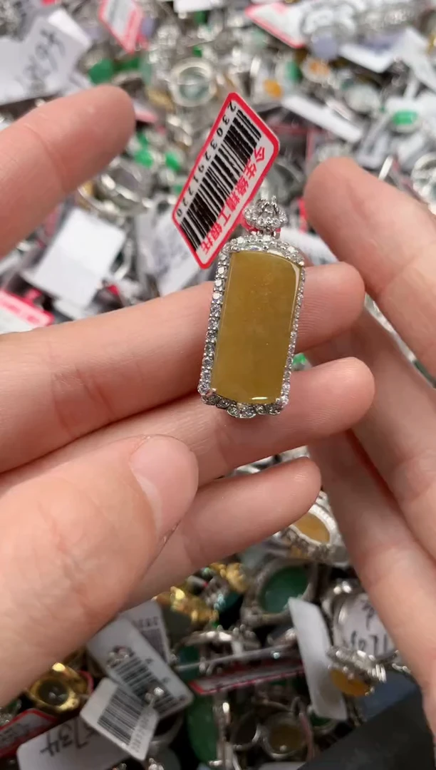 银S925镶嵌戒指翡翠444    7