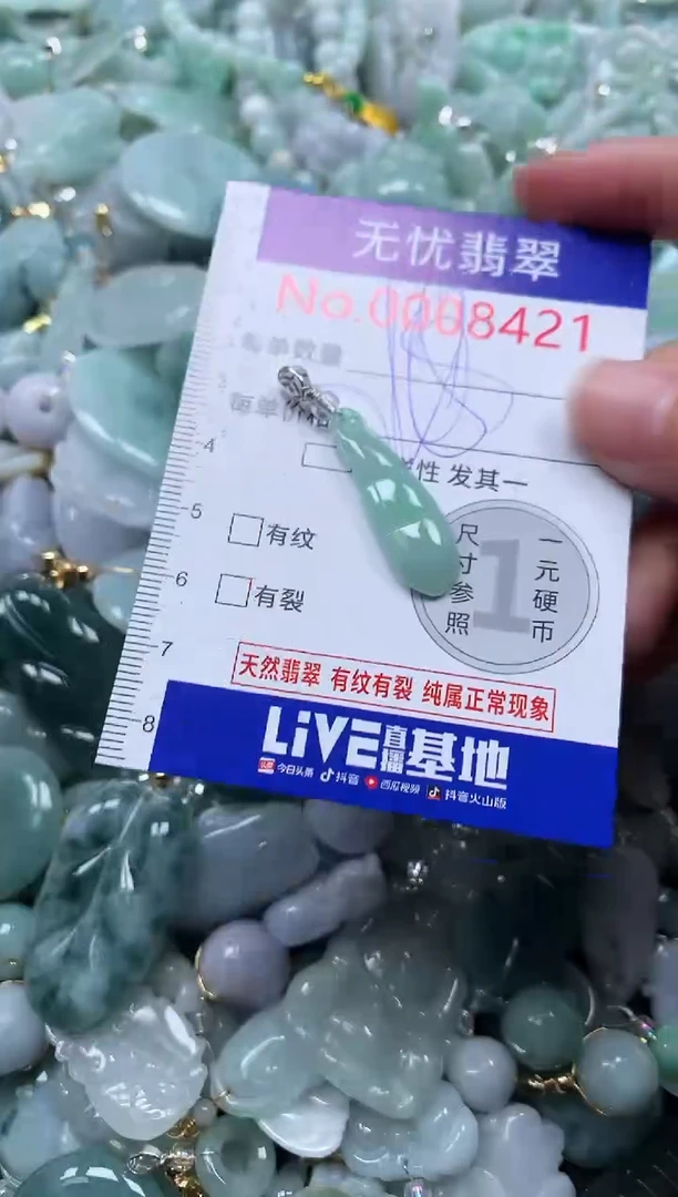 颈饰未镶嵌翡翠8421