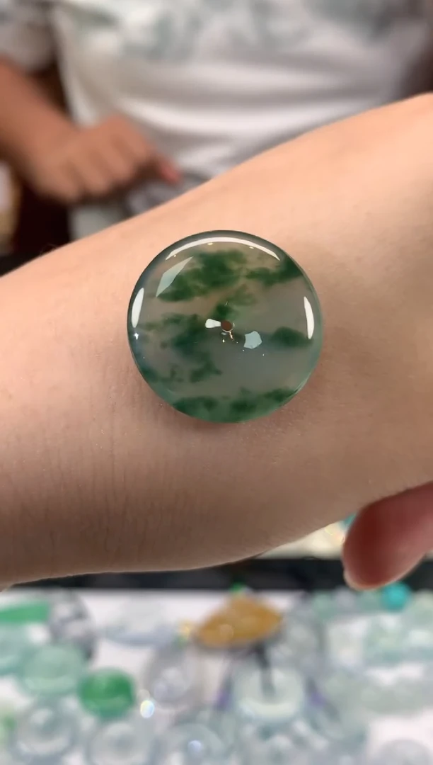 翡翠未镶嵌吊坠(不含链)W07|3500